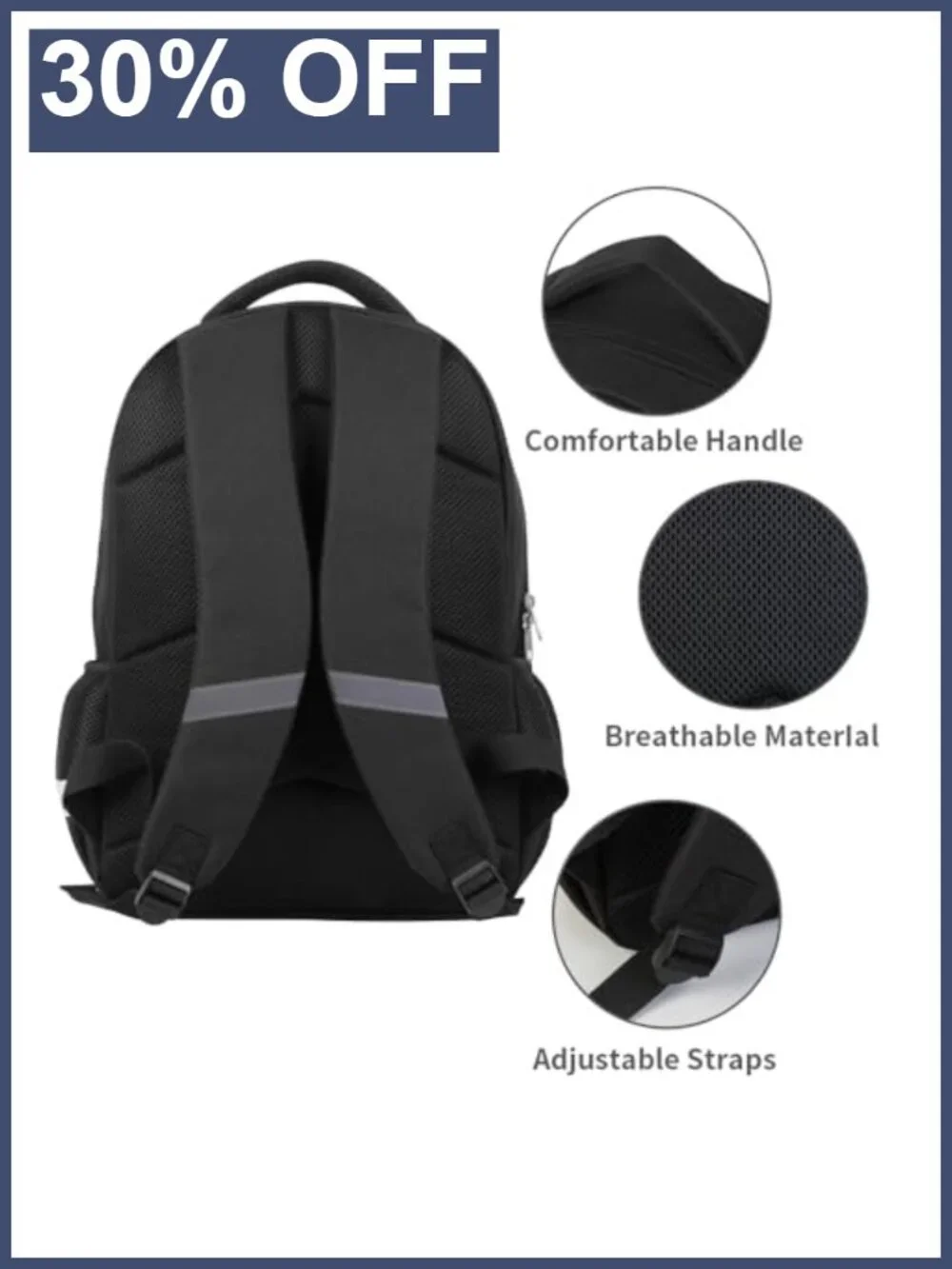 Kids Backpack for Boys Girls, Durable Polyester with Laptop Compartment, 17